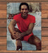 O.J. Simpson Red Shirt Portrait Stone Steps Magazine Photo 1979 1970s