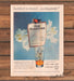Old Forester Bourbon Bottled-In-Bond White Orchid Blue Print Ad 1959 1950s