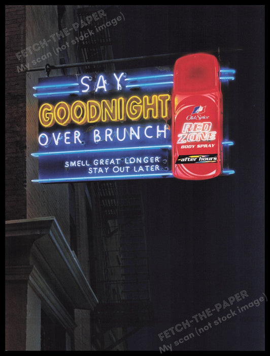 Old Spice 2000s Print Advertisement Ad 2005 Fetch the Paper!