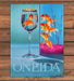 Oneida Heiress Gold Goblet Goldfish Wine Glass Whimsical Print Ad 1997 1990s