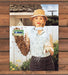 Orbit Gum Beekeeper Woman Swarm of Bees on Arm Straw Hat Print Ad 2008 2000s