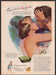 Palmolive Soap Bath Kissing Couple 1940s Print Advertisement Ad 1949 Fetch-the-Paper