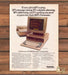 Panasonic KX-E828 Electronic Typing Station 1980s Print Advertisement Ad 1985