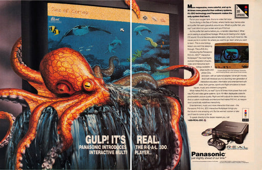 Panasonic R.E.A.L. 3DO Video Game 1990s Print Advertisement 2 Page Ad 1994