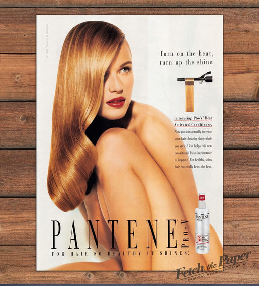 Pantene 1990s Print Advertisement Ad 1998 Hair Shiny Blonde Legs
