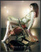 Paola Frani Fashion 2000s Print Advertisement 2005 Legs Turned Over Chair Fetch-the-Paper