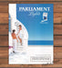 Parliament Lights "The Perfect Recess" Couple Staircase Print Ad 1998 1990s