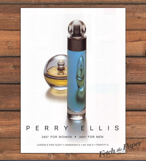 Perry Ellis 2000 Print Advertisement Ad (See Description)