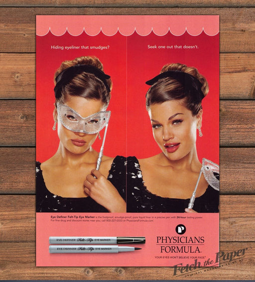 Physicians Formula Eye Definer Marker Masquerade Masks Print Ad 2007 2000s