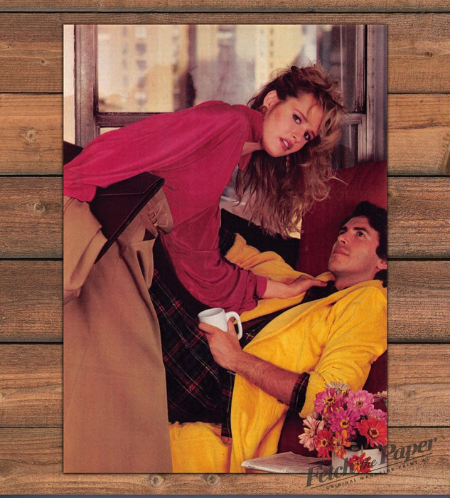 Pitfalls of Playing Mother Hen Woman Fussing Couch Magazine Photo 1981 1980s