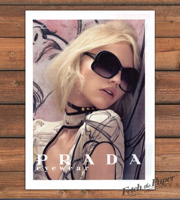 Prada Eyewear Sunglasses Fashion Print Ad 2008 2000s