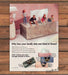 Puffs Facial Tissue Family Climbing Tissue Box Pink Bathroom Print Ad 1996 1990s