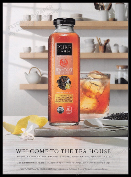 Pure Leaf 2000s Print Advertisement Ad 2017 Fetch the Paper!