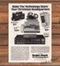 Radio Shack Christmas Tandyfax Fax Walkie-Talkies Cordless Print Ad 1988 1980s