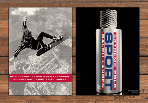 Ralph Lauren Extreme Polo Sport Cologne Skysurfer Print Ad 1998 1990s (2pgs)