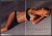 Ralph Lauren Intimates Lingerie 2000s Print Advertisement (2 page) 2001 Fetch-the-Paper