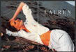 Ralph Lauren Saffron Aldridge 1990s Print Advertisement (2 pg) 1999 Bare Midriff Fetch-the-Paper