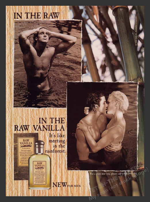 Raw Vanilla Beefy Model 1990s Print Advertisement Ad 1996 (See Description)