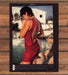 Red Glittery Backless Maillot Pool Bare Back Legs Magazine Photo 1985 1980s