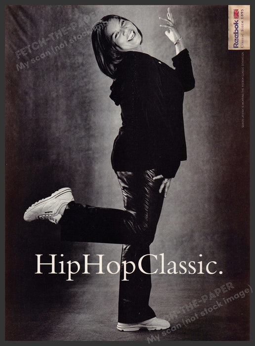 Reebok 2000s Print Advertisement Ad 2000 Hip Hop Classic Queen Latifah Reebok