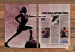 Reebok Step Aerobic You Will After This Lunge Workout Print Ad 1991 1990s (2 pg)