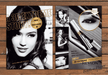Revlon 3D Extreme Mascara Jessica Alba Lashes Print Ad 2007 2000s (2pgs)