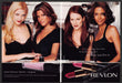 Revlon Lips 2000s Print Advertisement (2pg centerfold) 2004 Halle Berry Mendes Fetch-the-Paper