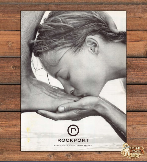 Rockport Footwear Kissing Foot 2000s Print Advertisement 2001