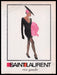 Saint Laurent Clothing Fashion 1980s Print Advertisement Ad 1987 Tall Legs Model Fetch the Paper!
