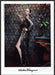 Salvatore Ferragamo 2010s Print Advertisement 2012 Legs Slit Dress Hand Hip Fetch-the-Paper