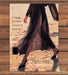 Sand & Sable We Dare You Sheer Black Skirt Legs Heels Beach Print Ad 1990 1990s