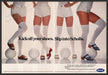 Scholl Shoes Sandals 1970s Print Advertisement (2 pages) 1977 Team Legs Socks Fetch-the-Paper