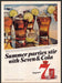 Seagram's & Cola 1980s Print Advertisement 1981 Splash Lime Summer Parties Seagram's