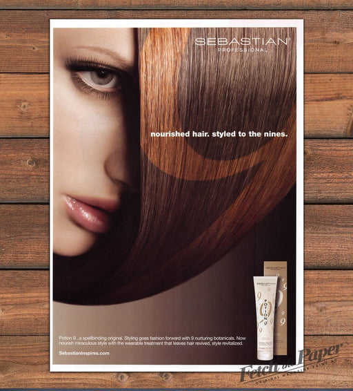 Sebastian Professional Potion 9 Treatment Auburn Hair Print Ad 2007 2000s