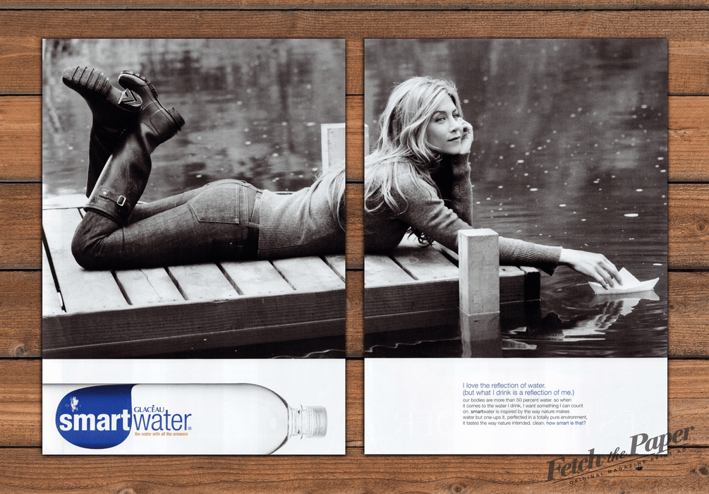 smartwater Bottled Water Print Ad 2008 2000s (2pgs)