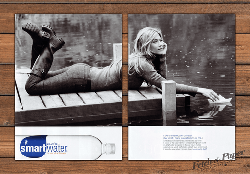 smartwater Bottled Water Print Ad 2008 2000s (2pgs)