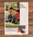 Snickers Candy Bar Mom Son Under Tree Push Mower Print Ad 1987 1980s
