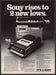 Sony TC-205 & CF-302 1970s Magazine Print Advertisement 1977 Radio & Cassette Sony