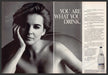 Spa Reine Water 1980s Print Advertisement (2 pages) 1987 Belgian Ardennes Fetch-the-Paper
