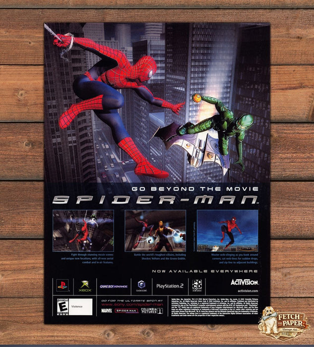Spider-Man Video Game 2000s Print Advertisement 2002