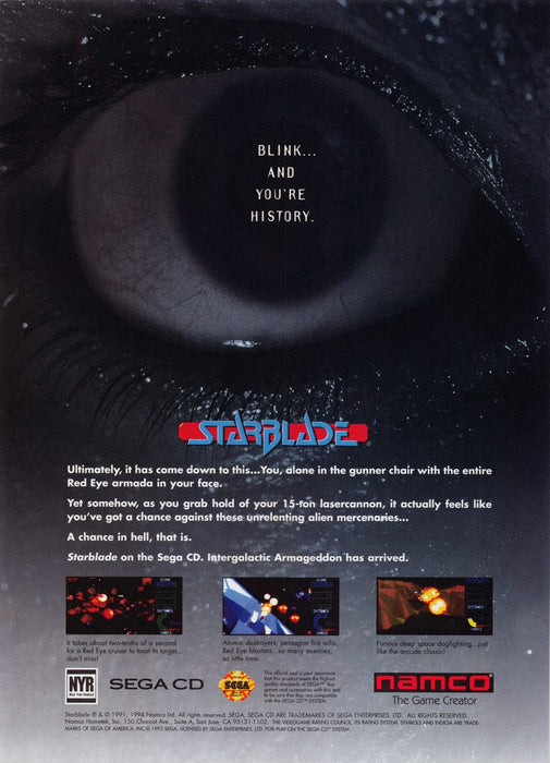 StarBlade Video Game 1990s Print Advertisement Ad 1994