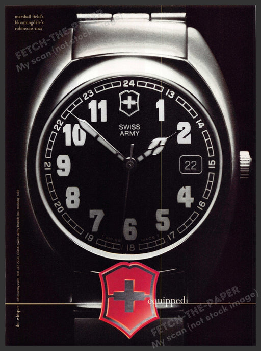 Swiss Army Watches "The Whisper" 2000 Print Advertisement Ad Swiss Army