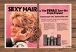 Tenax 1980s Magazine Print Advertisement (2 pages) 1985 Hair Touch France Blonde