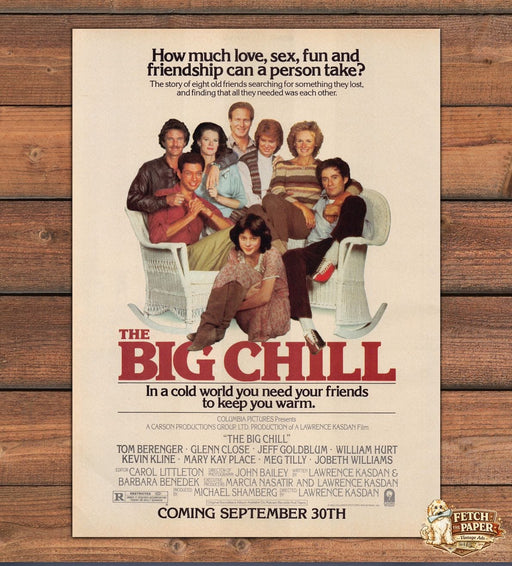 The Big Chill Movie Premiere 1980s Print Advertisement Ad 1983
