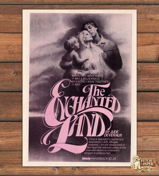 The Enchanted Land Jude Deveraux Book Release Advertisement 1978 1970s
