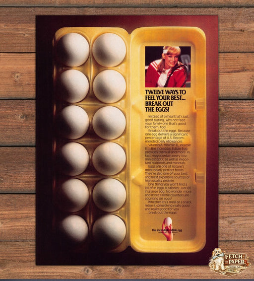 The Incredible Edible Egg Promo 1980s Print Advertisement Ad 1984