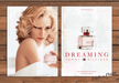 Tommy Hilfiger Dreaming Perfume Blonde Curls Print Ad 2008 2000s (2pgs)