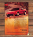 Toyota MR2 Car 1990s Print Advertisement Ad 1991 Red Turbo