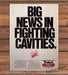 Trident 1980s Print Advertisement 1986 Cinnamon "Big news in fighting cavities"