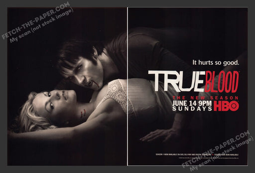 True Blood T.V. Show Anna Paquin 2000s Print Advertisement Ad (2 Page) 2009